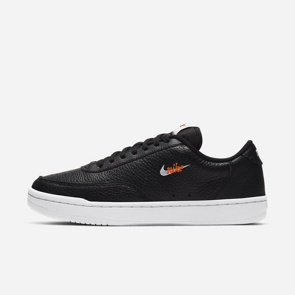 Sneakers Nike Court Vintage Premium Noir 8271-036 Black/Total Orange/White Femme | SKP-59605765